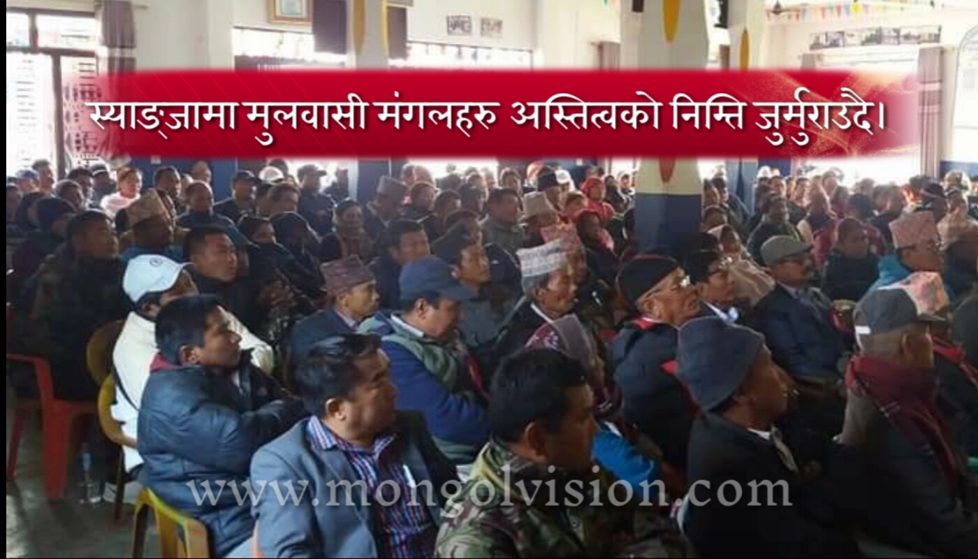 स्याङ्जा मा मुलवासी मंगोलहरु अस्तित्वको निम्ति जुर्मुराउदै।
