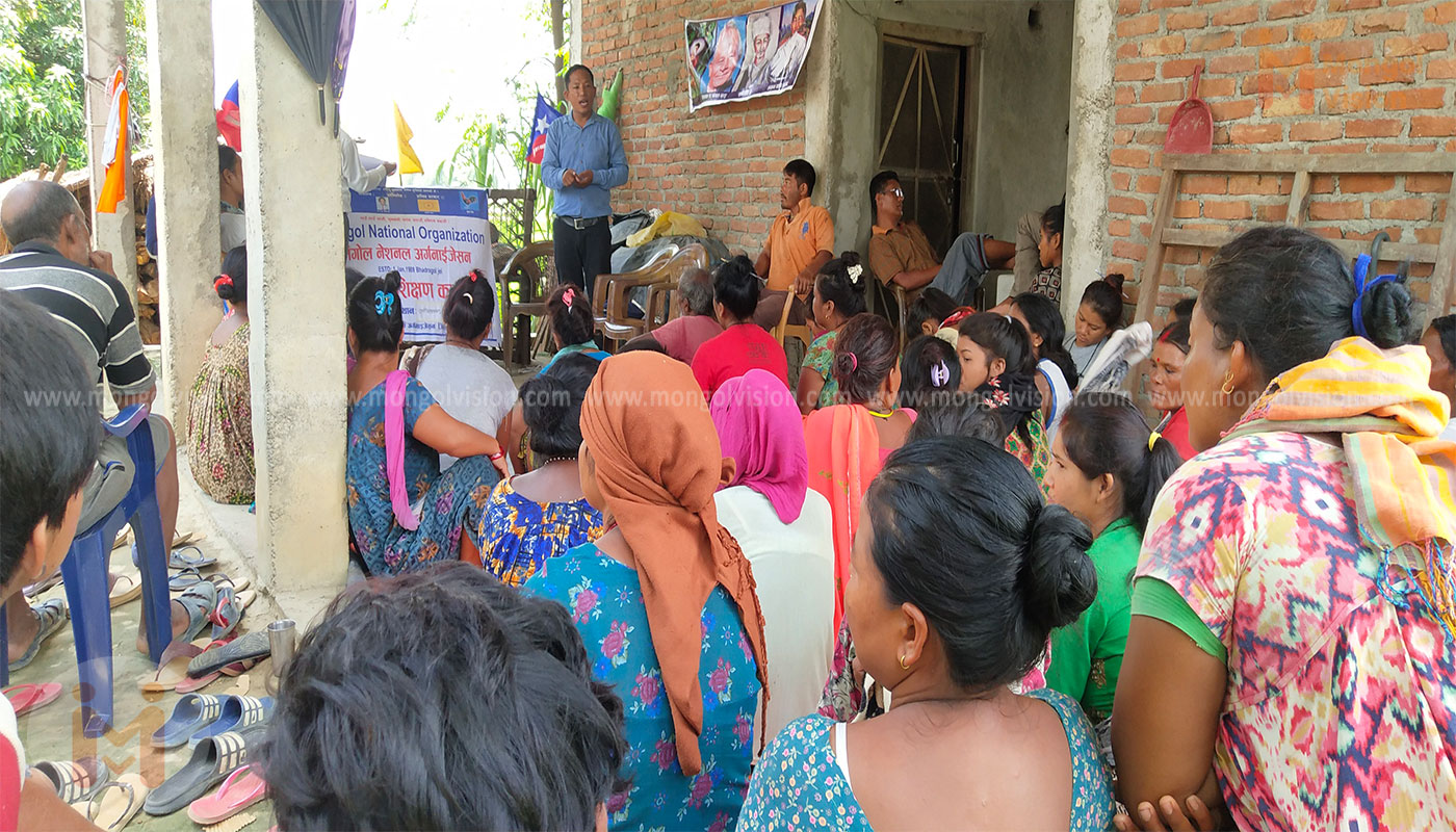 कपिलवस्तुमा एमएनअाे काे वडा सभा गठन
