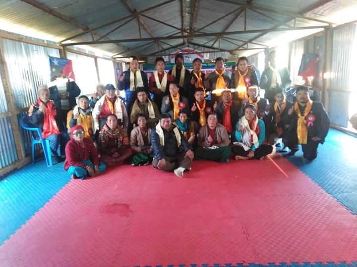 सुनापातिको गाल्पा बजारमा मंगोल नेशनल अर्गनाइजेशन