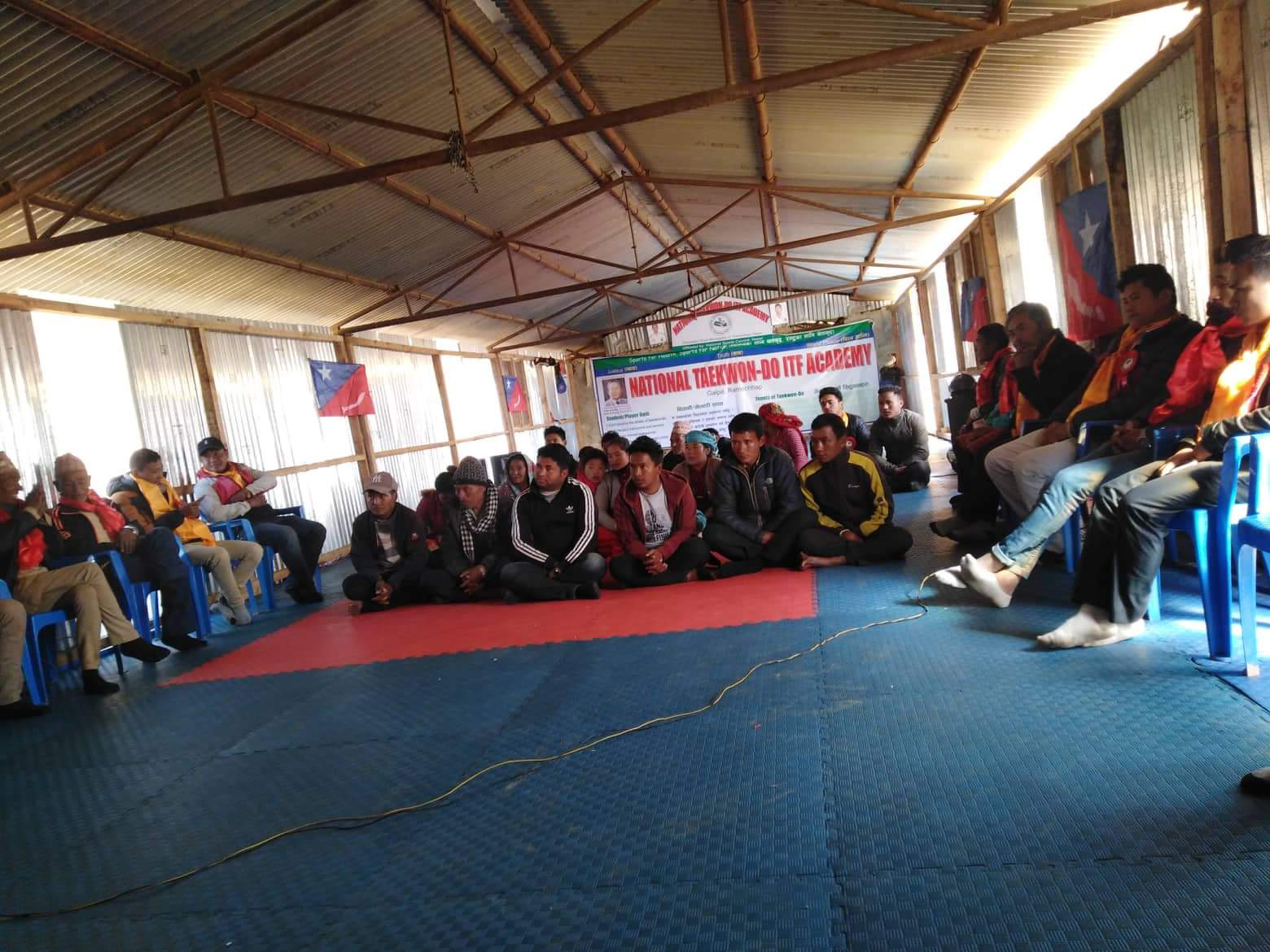 सुनापातिको गाल्पा बजारमा मंगोल नेशनल अर्गनाइजेशन